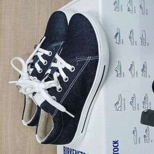 Birkenstock Kids Arran Canvas Sneaker Shoes Blue (Brand New) Size 31 Kids 13